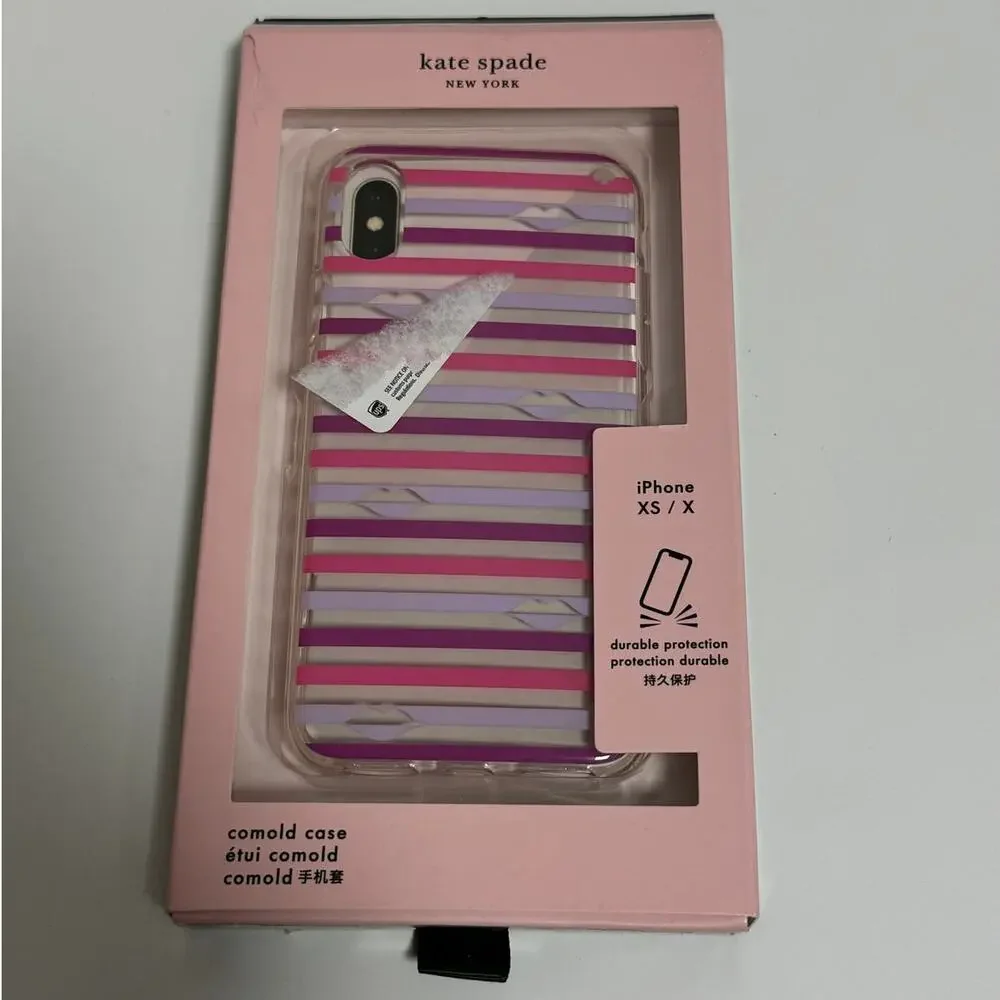 Kate Spade New York Lips with Stripe iPhone XS / X Case